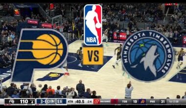 INDIANA PACERS VS. MINNESOTA TIMBERWOLVES  2024-25 NBA LIVE SCORE