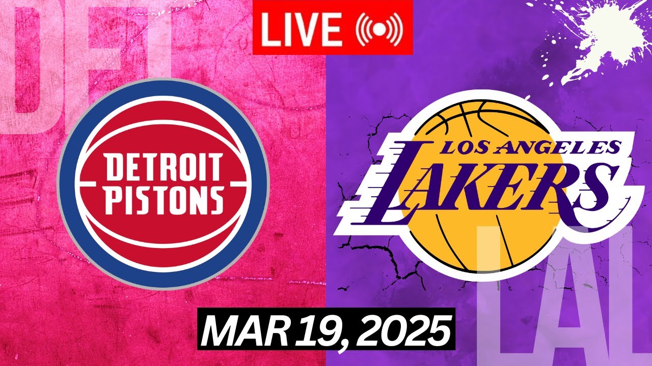 NBA LIVE! Los Angeles Lakers vs Detroit Pistons I NBA 2K25 March 19, 2025 I DET vs LAL 2K
