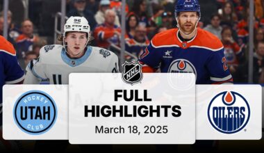 NHL Highlights | Utah Hockey Club vs. Oilers | March 18, 2025