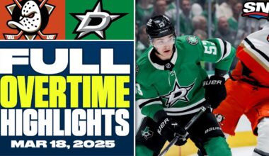 Anaheim Ducks at Dallas Stars | FULL Overtime Highlights - March 18, 2025