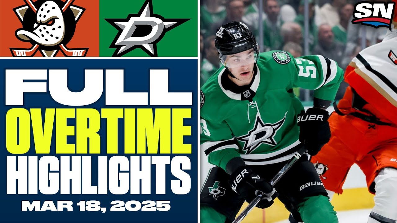 Anaheim Ducks at Dallas Stars | FULL Overtime Highlights - March 18, 2025