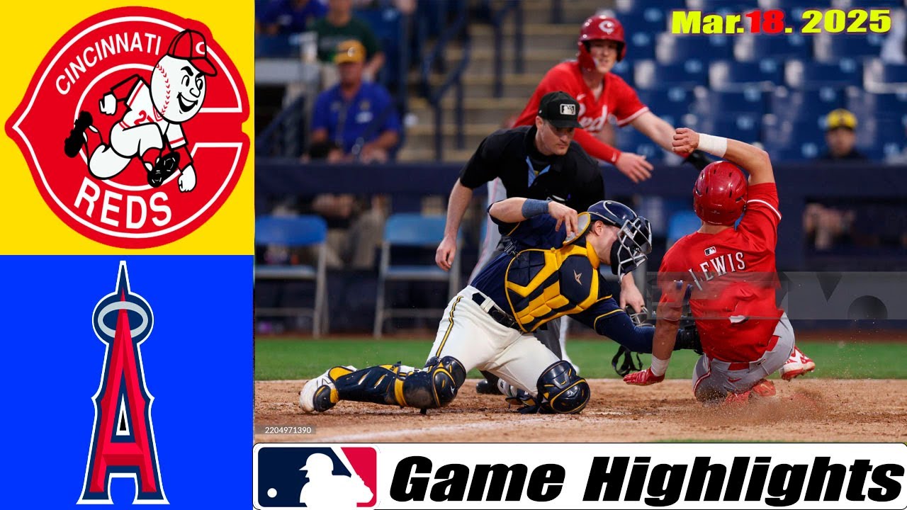 Cincinnati Reds Vs. Los Angeles Angels Game Highlights | MLB Training Spring 2025