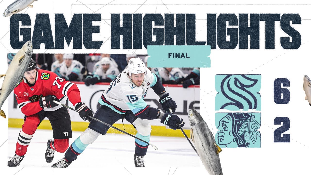 Seattle Kraken at Chicago Blackhawks | 3/18 Game Highlights