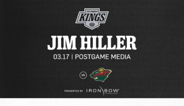 Head Coach Jim Hiller | 03.17.25 LA Kings fall to Minnesota Wild | Postgame Media