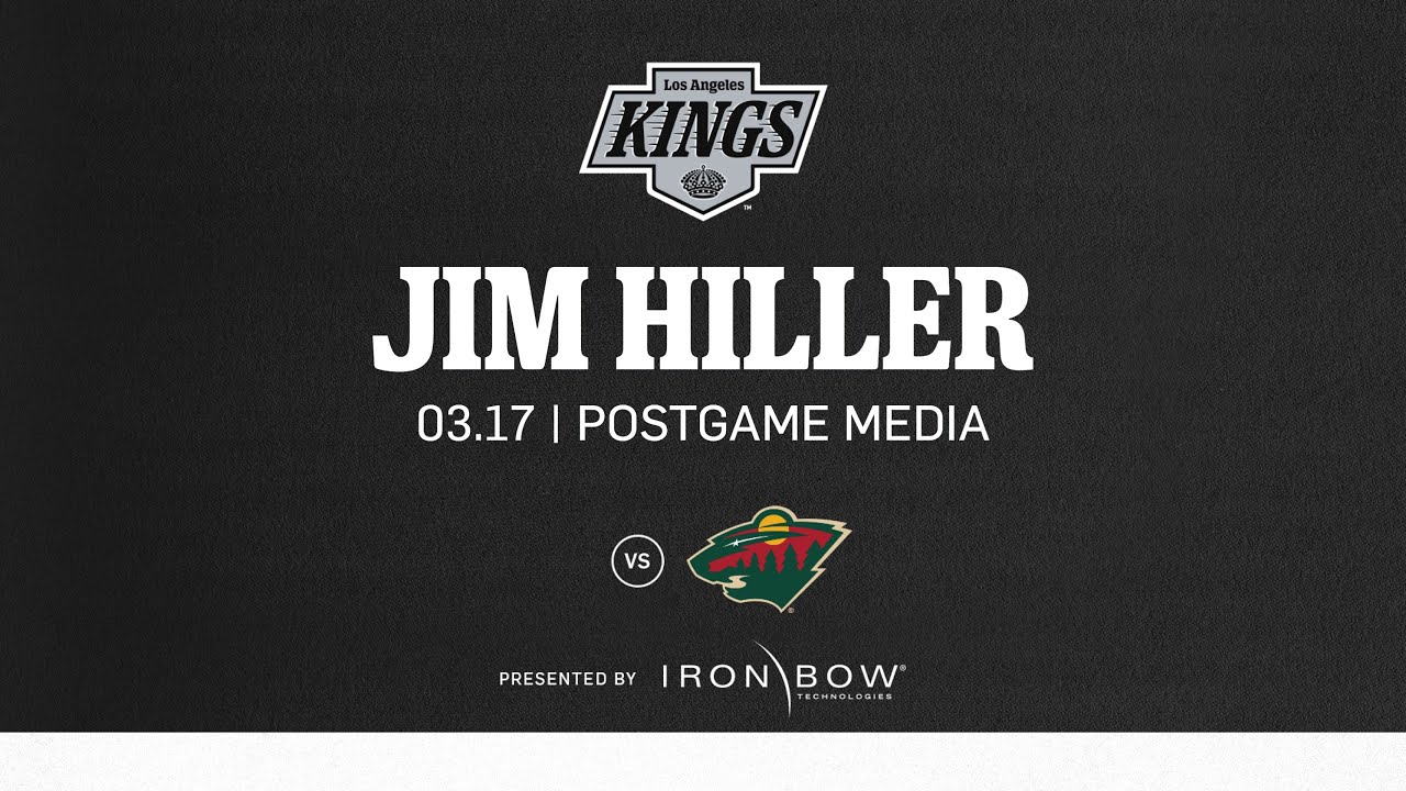 Head Coach Jim Hiller | 03.17.25 LA Kings fall to Minnesota Wild | Postgame Media