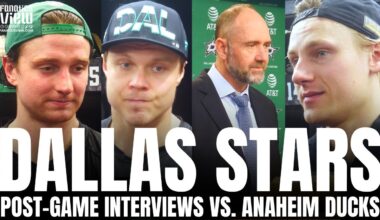 Roope Hintz, Mikael Granlund, Thomas Harley & Peter DeBoer Recap Dallas Stars vs. Anaheim Ducks