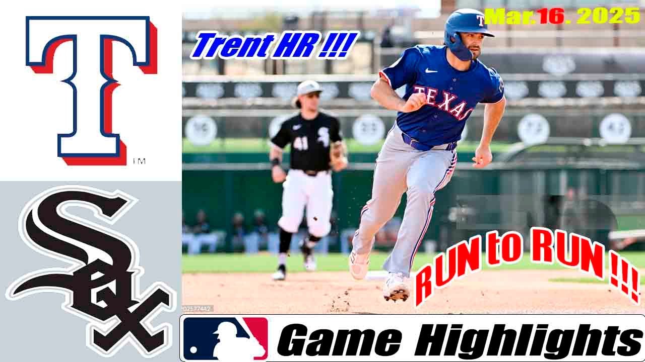 Chicago White Sox Vs. Texas Rangers Game Highlights | MLB Training Spring 2025