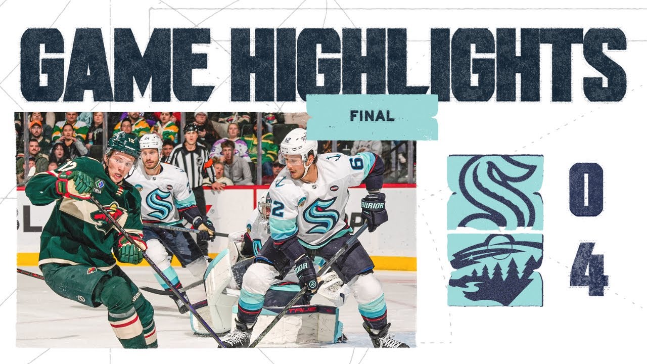 Seattle Kraken at Minnesota Wild | 3/19 Game Highlights