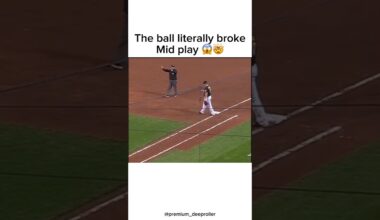 The ball literally broke Mid play😱🤯 #mlb #baseball #broken #ball #mid #play #pittsburgh #pirates
