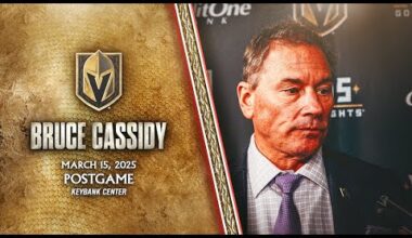 Bruce Cassidy Postgame 3/15: A Lack Of Respect Today