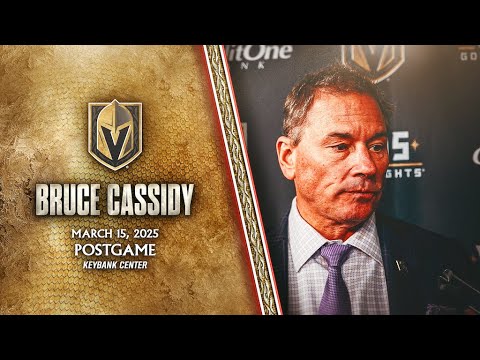 Bruce Cassidy Postgame 3/15: A Lack Of Respect Today