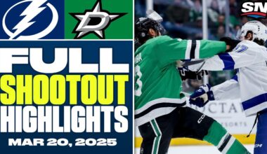 Tampa Bay Lightning at Dallas Stars | FULL Shootout Highlights - March 20, 2025