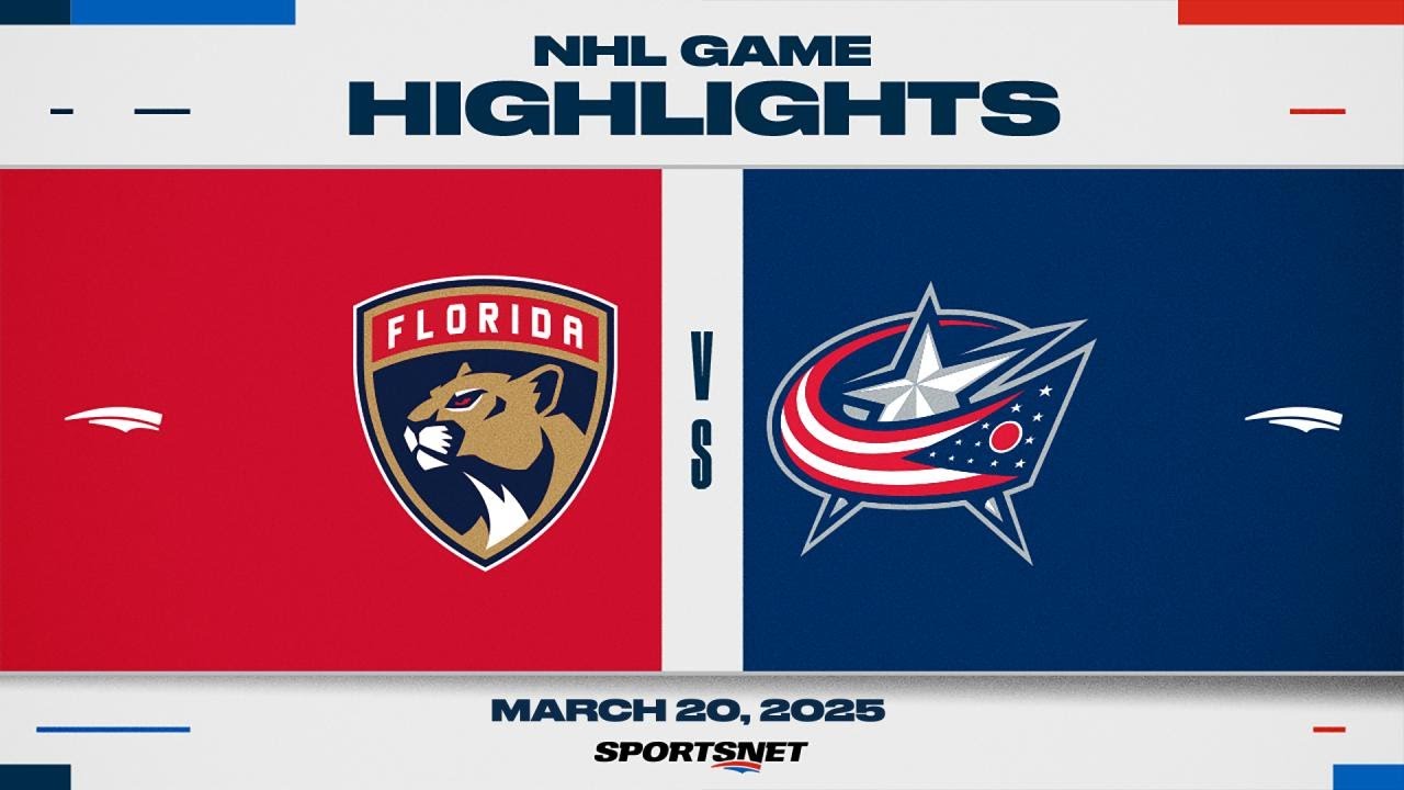 NHL Highlights | Panthers vs. Blue Jackets - March 20, 2025