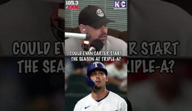 Could Evan Carter start the season in Triple-A? #texasrangers #sportsshorts #shorts