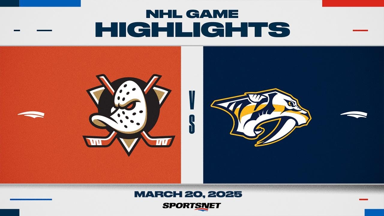 NHL Highlights | Ducks vs. Predators - March 20, 2025