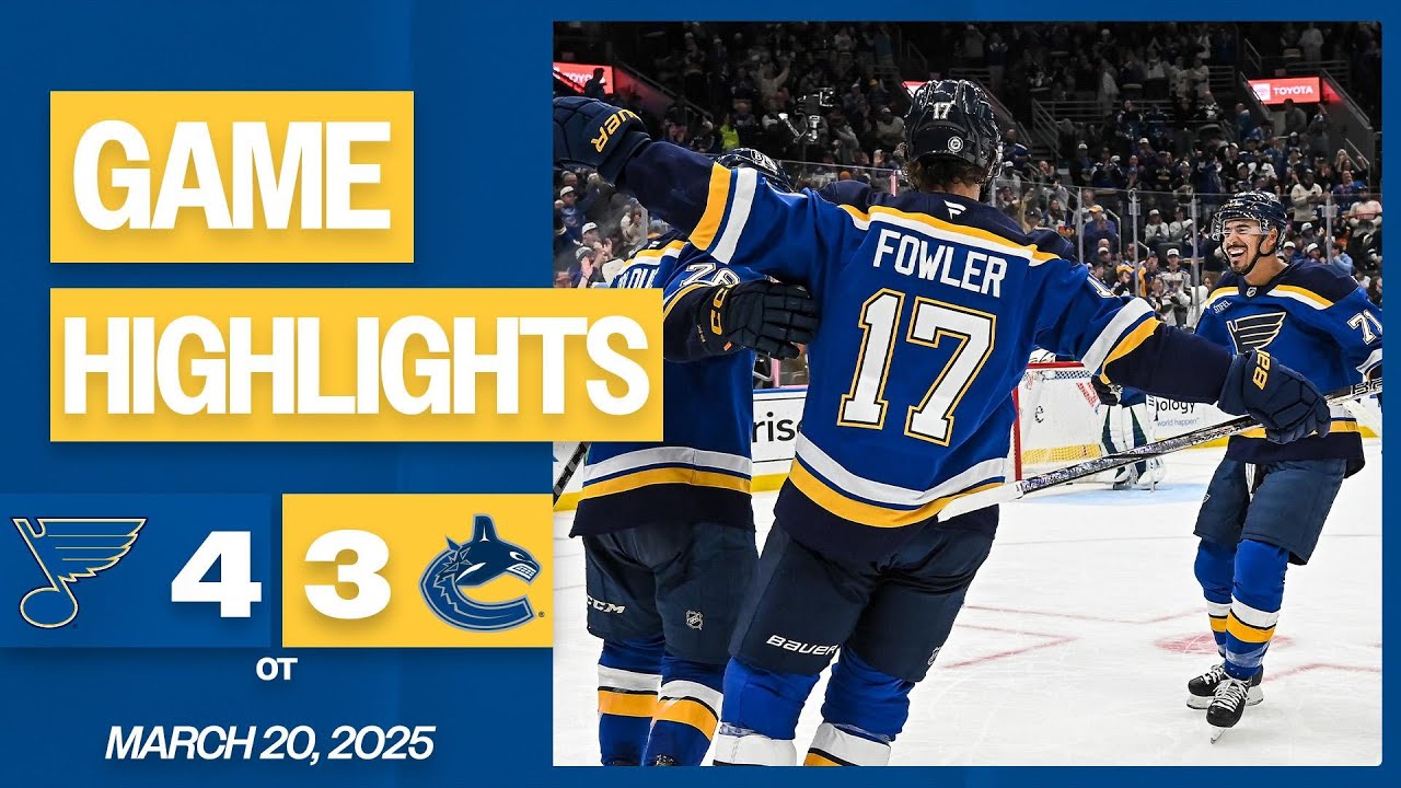 Game Highlights: Blues 4, Canucks 3 (OT)