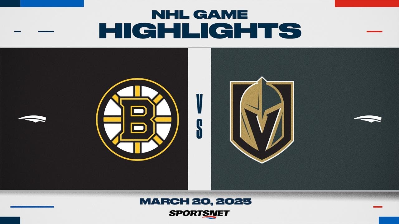 NHL Highlights | Bruins vs. Golden Knights - March 20, 2025
