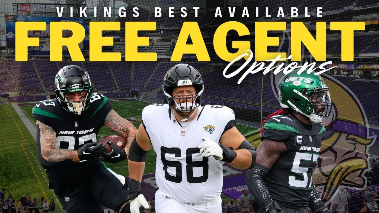 Best  Free Agent Targets STILL Available for Vikings | NFL 2025