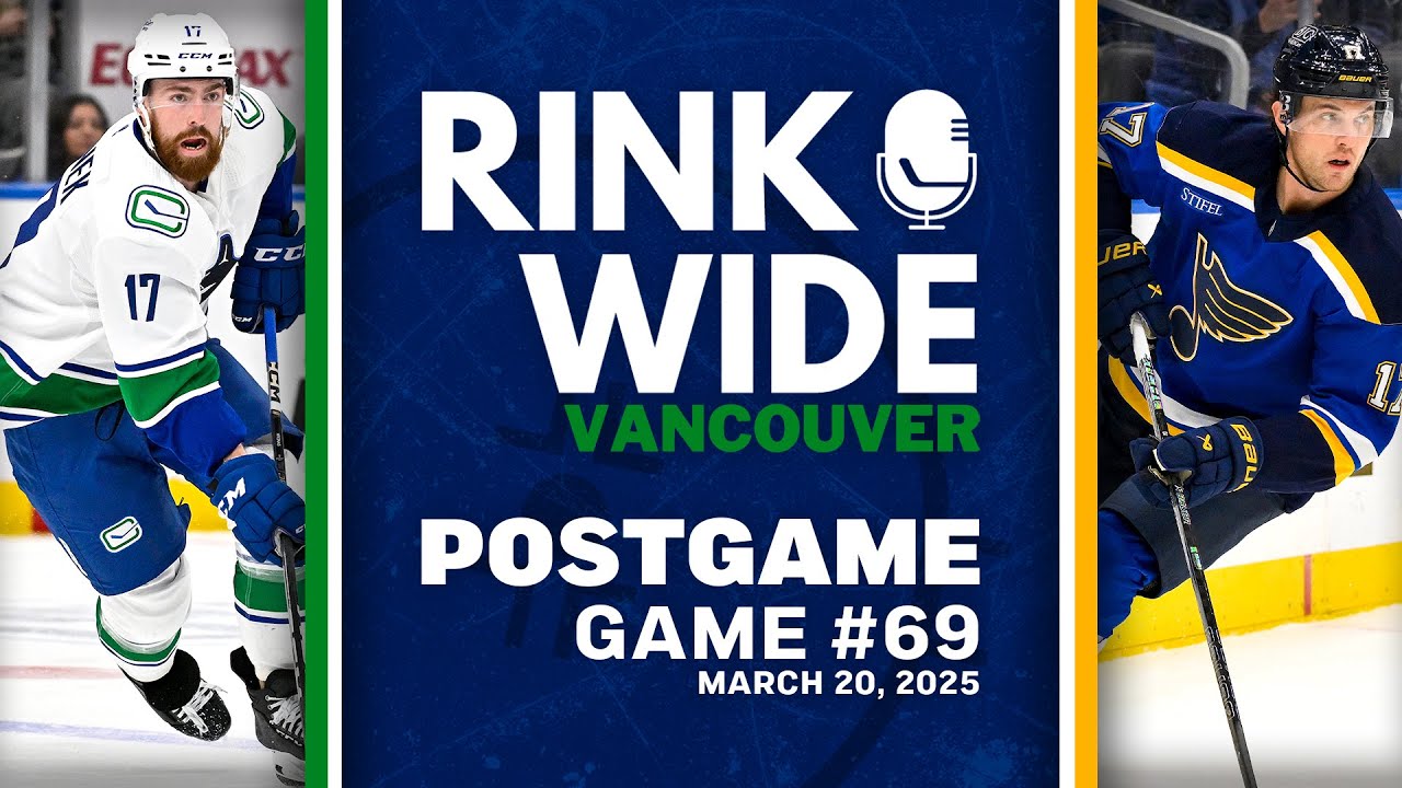 RINK WIDE POST-GAME: Vancouver Canucks at St. Louis Blues | Game 69 - Mar. 20, 2025
