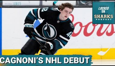Luca Cagnoni Makes His NHL Debut As San Jose Sharks Get Smothered By Canes