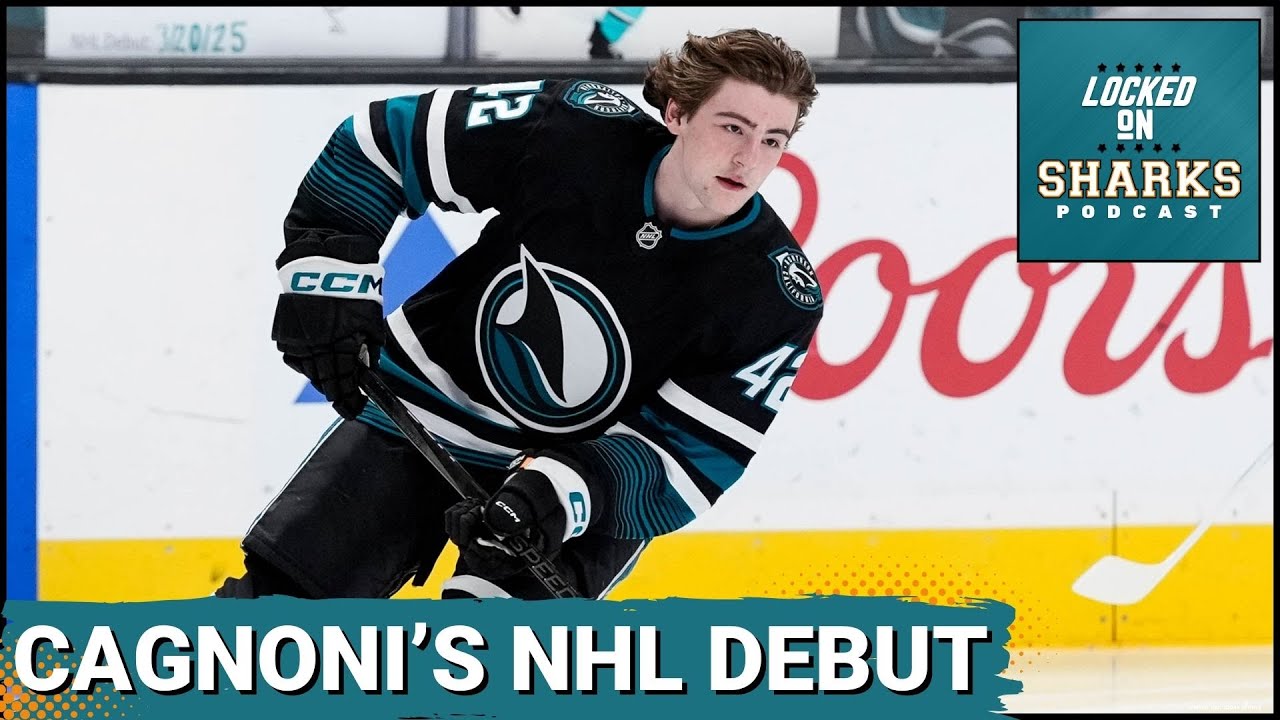 Luca Cagnoni Makes His NHL Debut As San Jose Sharks Get Smothered By Canes