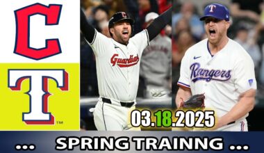 Texas Rangers vs Cleveland Guardians Full Game Highlights  | MLB Training Spring 2025