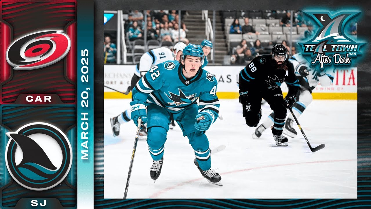 San Jose Sharks vs Carolina Hurricanes - 3/20/2025 - Teal Town USA After Dark (Postgame)