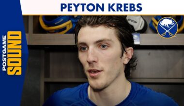 "Build Off This Play" | Buffalo Sabres Forward Peyton Krebs After OT Win Over Boston Bruins