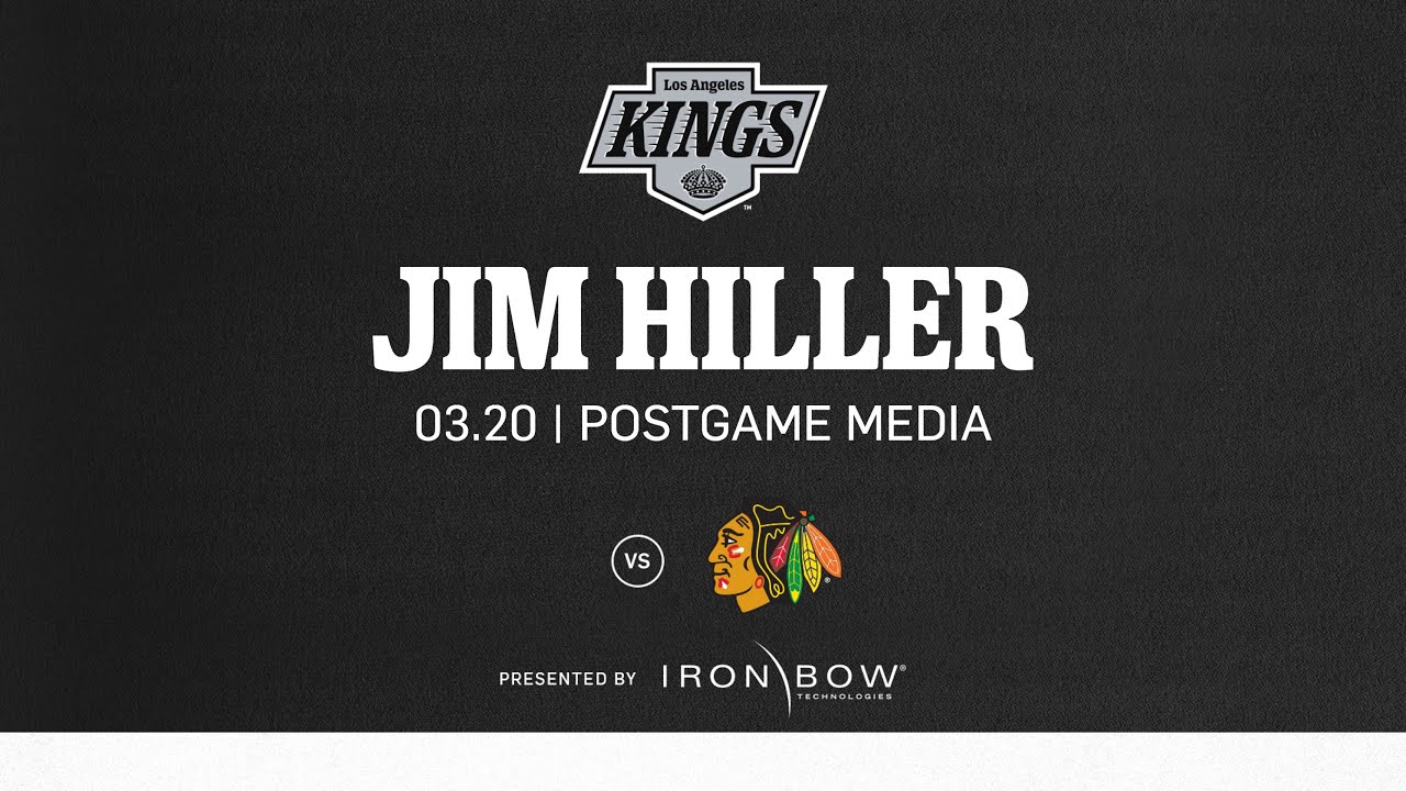 Head Coach Jim Hiller | 03.20.25 LA Kings Beat the Chicago Blackhawks | Postgame Media
