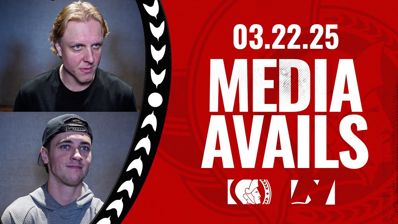 Fabian Zetterlund and Shane Pinto Pregame Media vs NJD