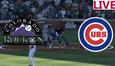 🔴LIVE MLB🔴Colorado Rockies VS Chicago Cubs  /MLB Spring training / /MLB THE SHOW
