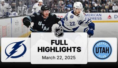 NHL Highlights | Lightning vs. Utah Hockey Club - March 22, 2025