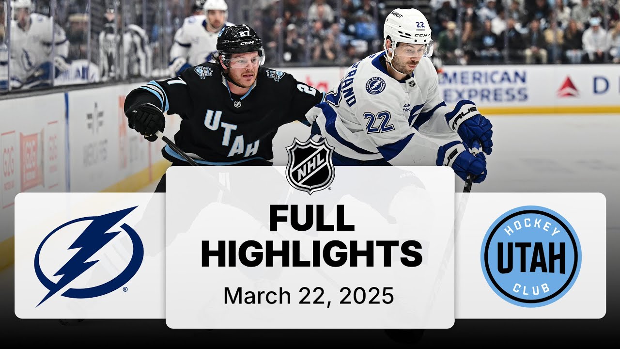 NHL Highlights | Lightning vs. Utah Hockey Club - March 22, 2025