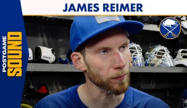 Buffalo Sabres Goalie James Reimer After Loss To Utah Hockey Club