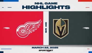 NHL Highlights | Red Wings vs. Golden Knights - March 22, 2025