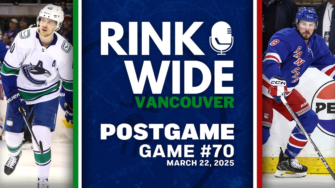 RINK WIDE POST-GAME: Vancouver Canucks at New York Rangers | Game 70 - Mar. 22, 2025