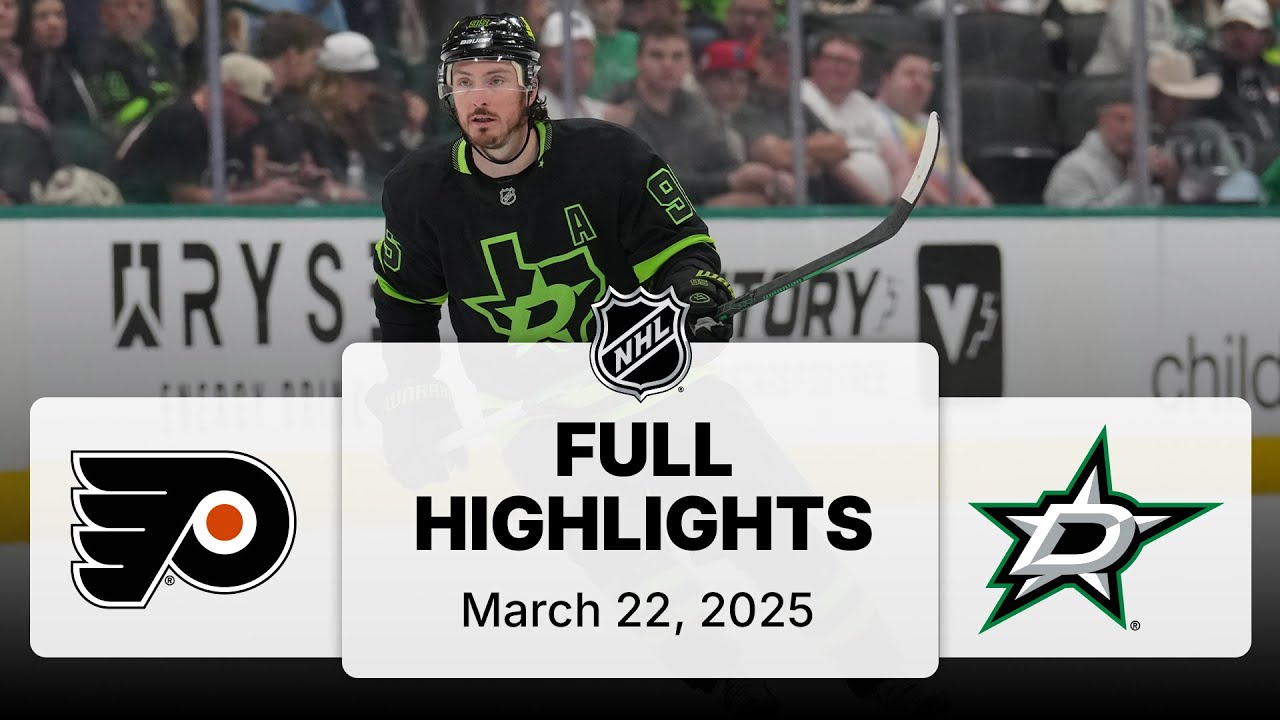 NHL Highlights | Flyers vs. Stars | March 22, 2025