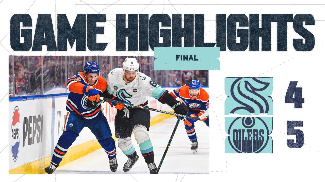 Seattle Kraken at Edmonton Oilers | 3/22 Game Highlights