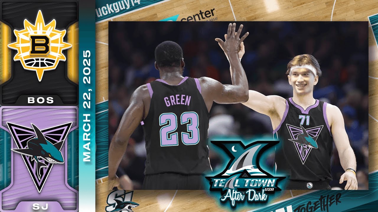 San Jose Sharks vs Boston Bruins - 3/22/2025 - Teal Town USA After Dark (Postgame)