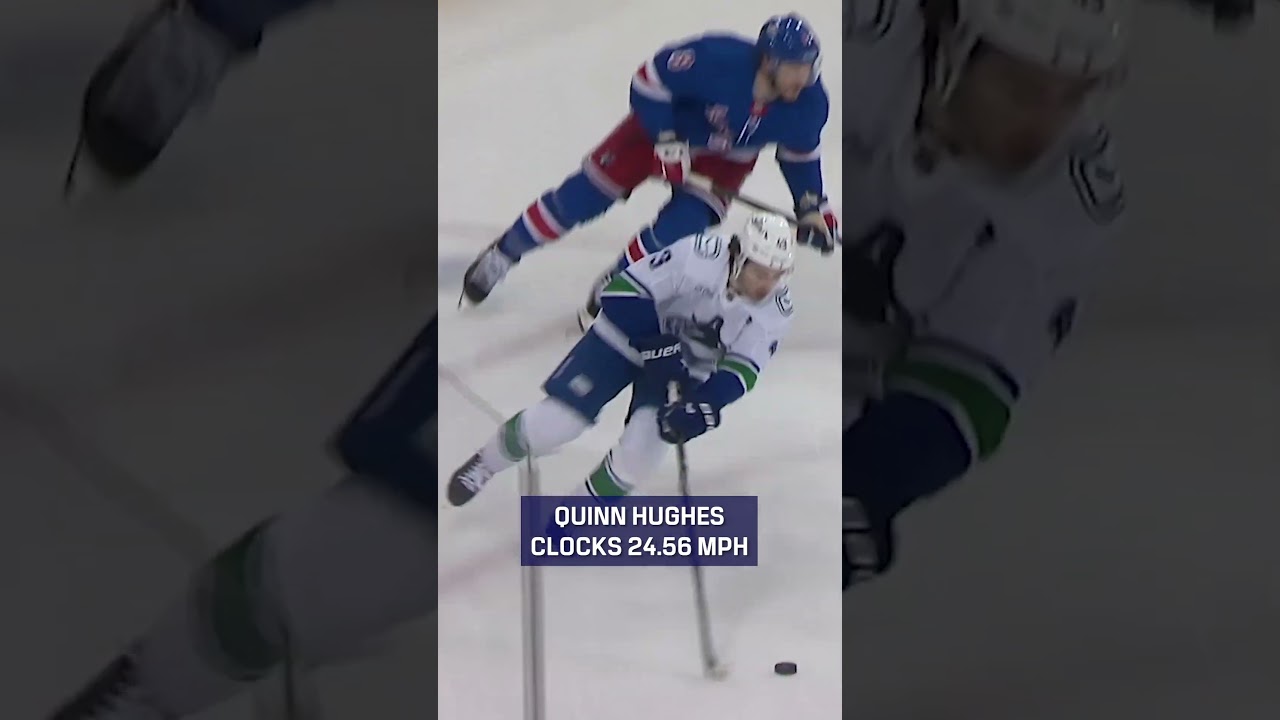 Quinn Hughes Hits Fastest Top Speed of the Season 🏎️
