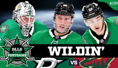 Jake Oettinger, Dallas Stars shutout Minnesota Wild | DLLS STARS POSTGAME
