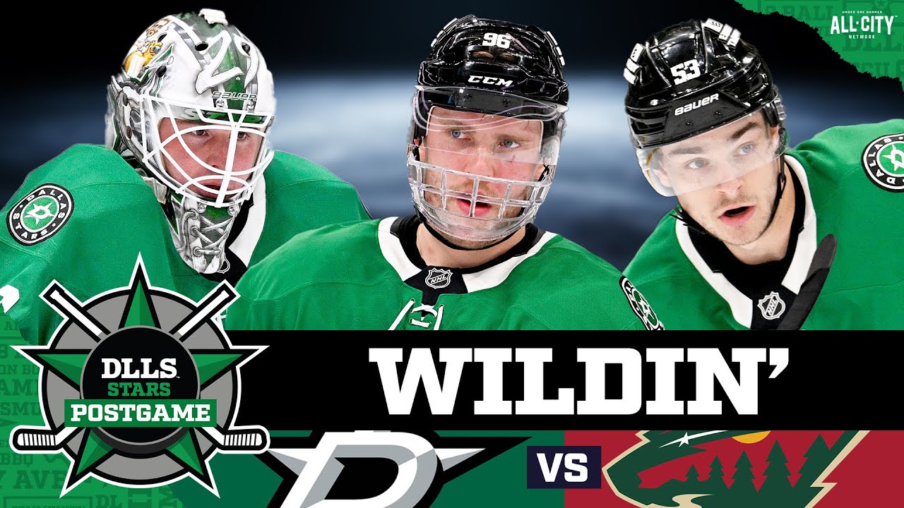 Jake Oettinger, Dallas Stars shutout Minnesota Wild | DLLS STARS POSTGAME