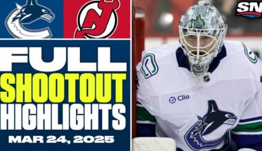Vancouver Canucks at New Jersey Devils | FULL Shootout Highlights - March 24, 2025