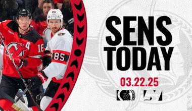 Sens Today: Dealing With the Devils
