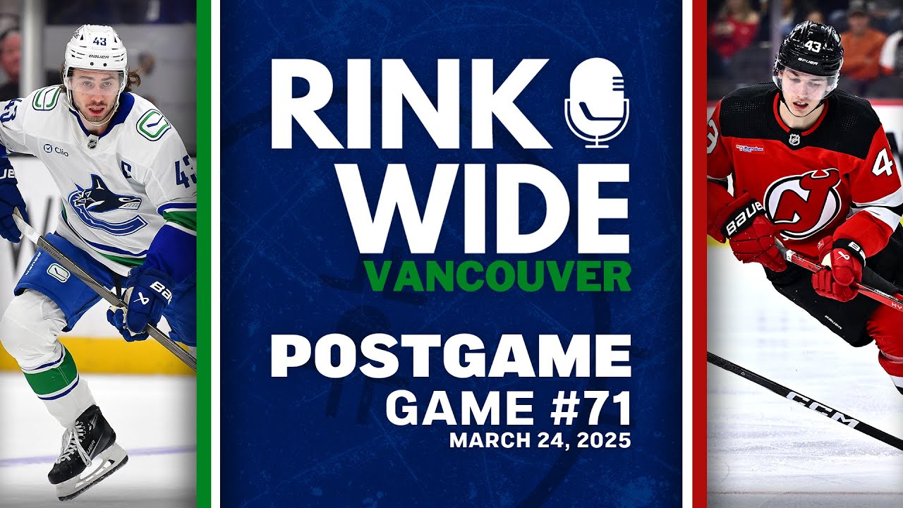 RINK WIDE POST-GAME: Vancouver Canucks at New Jersey Devils | Game 71 - Mar. 24, 2025