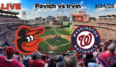 Baltimore Orioles @ Washington Nationals | Exhibition | LIVE Play-by-Play, Commentary | 3/24/25