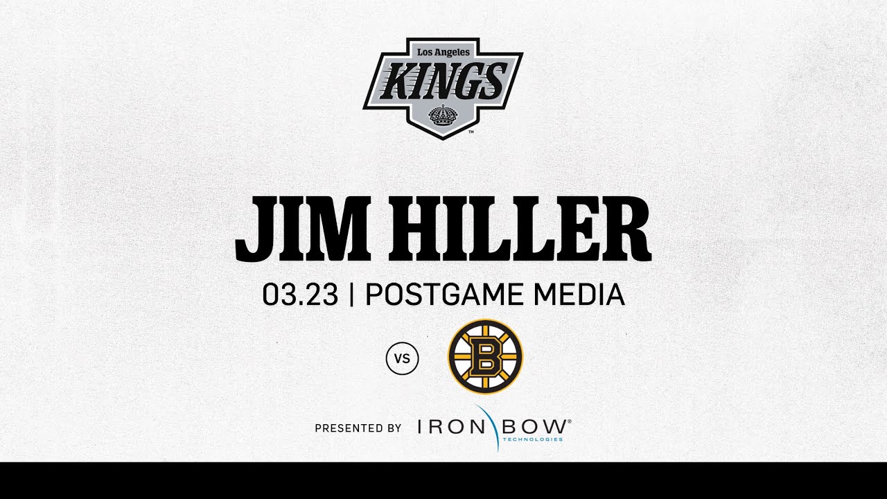 Head Coach Jim Hiller | 03.23.25 LA Kings beat the Boston Bruins | Postgame Media