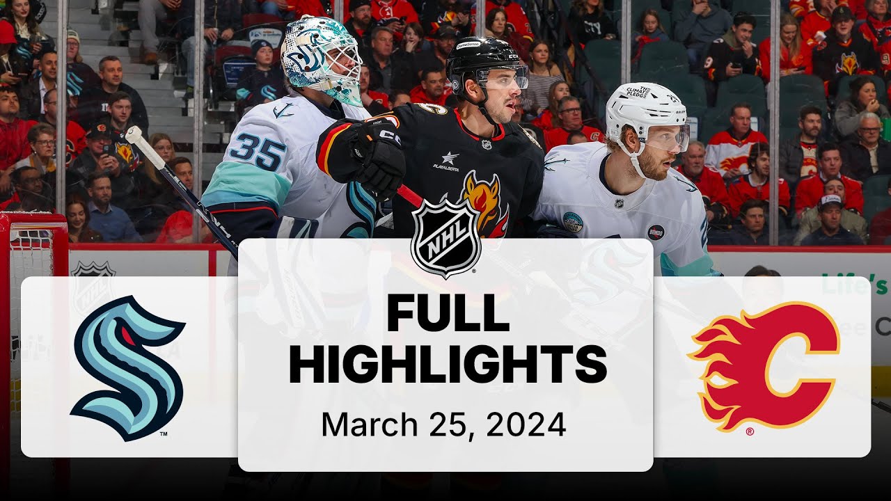 NHL Highlights | Kraken vs. Flames | March 25, 2025