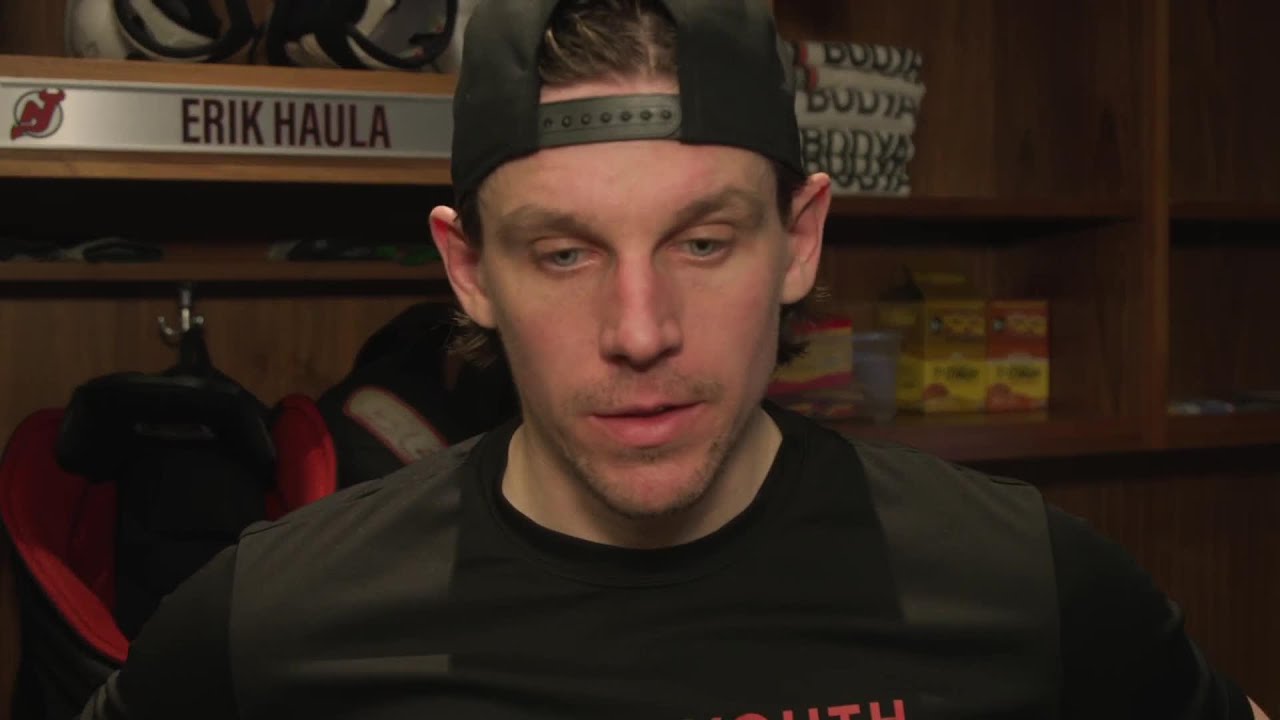 Haula, Meier, Keefe talk after 4-3 shootout loss to Vancouver