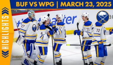 James Reimer Makes 36 Saves In Buffalo Sabres 5-3 Win Over Winnipeg Jets | Full Game Highlights